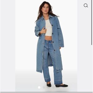 Set Active Denim Trench